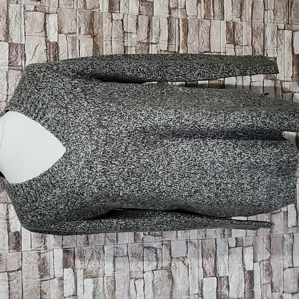 Marled Gray V-Neck Women's Sweater Cozy